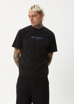 T-Shirts<Afends Thrown Out  - Retro Tee Black