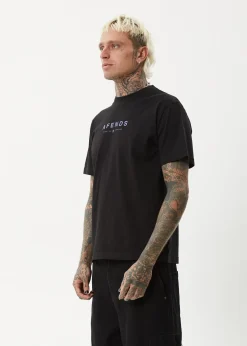 T-Shirts<Afends Thrown Out  - Retro Tee Black