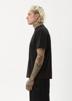 T-Shirts<Afends Thrown Out  - Retro Tee Black