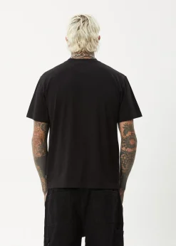 T-Shirts<Afends Thrown Out  - Retro Tee Black