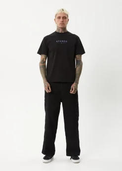 T-Shirts<Afends Thrown Out  - Retro Tee Black