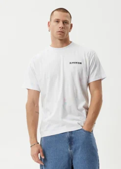 T-Shirts<Afends Tie Die  - Boxy Tee White
