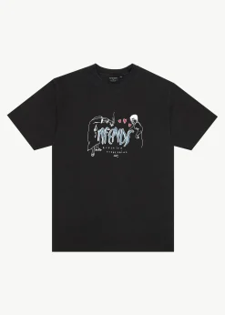 T-Shirts<Afends Torched  - Retro Tee Stone Black