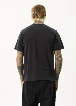 T-Shirts<Afends Torched  - Retro Tee Stone Black