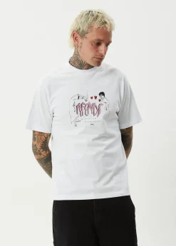 T-Shirts<Afends Torched  - Retro Tee White