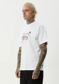 T-Shirts<Afends Torched  - Retro Tee White