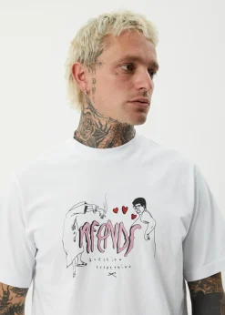 T-Shirts<Afends Torched  - Retro Tee White