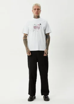 T-Shirts<Afends Torched  - Retro Tee White