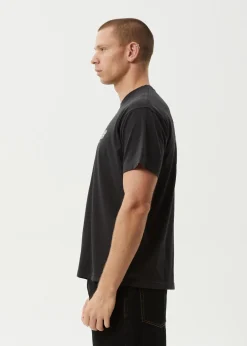 T-Shirts<Afends Torched Energy  - Boxy Tee Stone Black