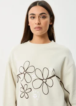 Outerwear<Afends Tranquil  - Crew Neck Jumper Moonbeam