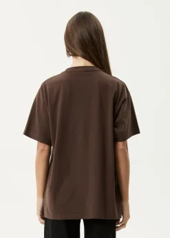 Tees & Shirts<Afends Tranquil  - Oversized Tee Coffee
