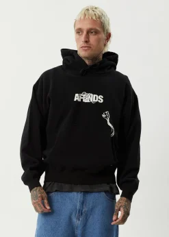 Sweaters & Hoodies<Afends Tread  - Boxy Hoodie Black