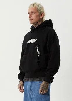 Sweaters & Hoodies<Afends Tread  - Boxy Hoodie Black