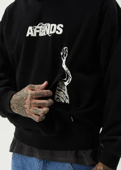 Sweaters & Hoodies<Afends Tread  - Boxy Hoodie Black