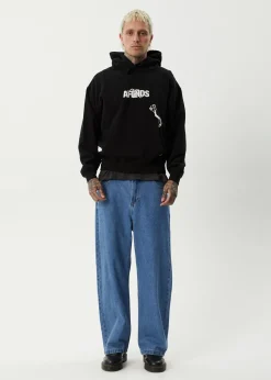 Sweaters & Hoodies<Afends Tread  - Boxy Hoodie Black