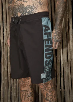 Boardshorts<Afends Tread  - Surf Related Boardshort 20" Black