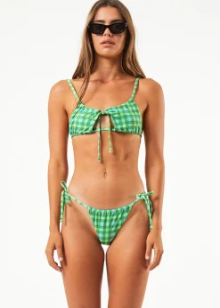 Swimwear<Afends Tully  - Tie Bikini Bottoms Forest Check