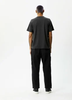 T-Shirts<Afends Under Pressure  - Graphic Boxy Tee Stone Black