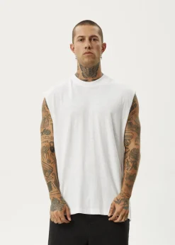 Sleeveless<Afends Vacation  - Sleeveless Tee White