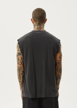 Sleeveless<Afends Vacation  - Sleeveless Tee Stone Black