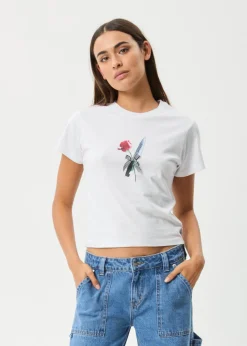 Tees & Shirts<Afends Valentine  - Baby Tee White