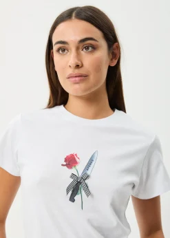Tees & Shirts<Afends Valentine  - Baby Tee White