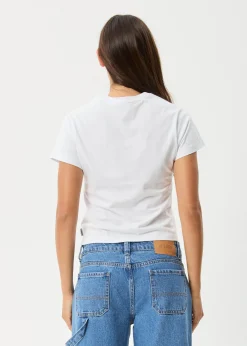 Tees & Shirts<Afends Valentine  - Baby Tee White