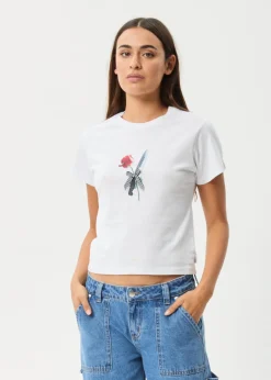 Tees & Shirts<Afends Valentine  - Baby Tee White