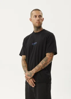 T-Shirts<Afends Vinyl  - Retro Tee Black