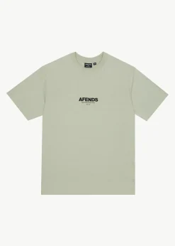 T-Shirts<Afends Vinyl  - Retro Tee Eucalyptus