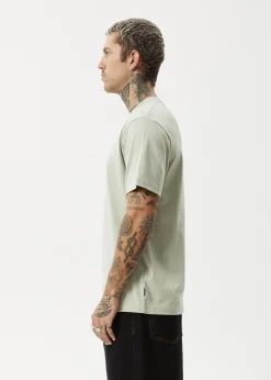 T-Shirts<Afends Vinyl  - Retro Tee Eucalyptus