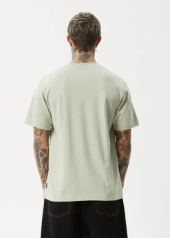 T-Shirts<Afends Vinyl  - Retro Tee Eucalyptus
