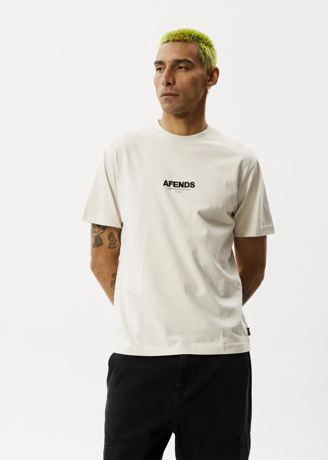 T-Shirts<Afends Vinyl - Retro Tee Moonbeam