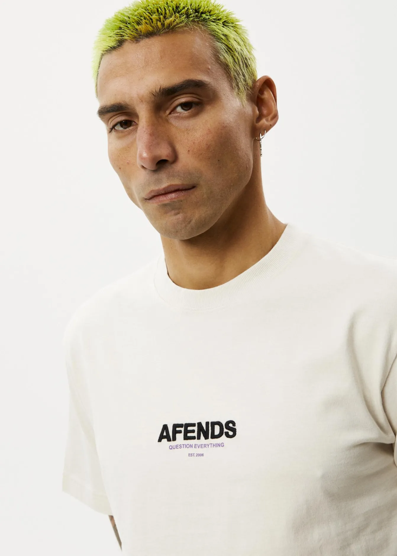 T-Shirts<Afends Vinyl - Retro Tee Moonbeam