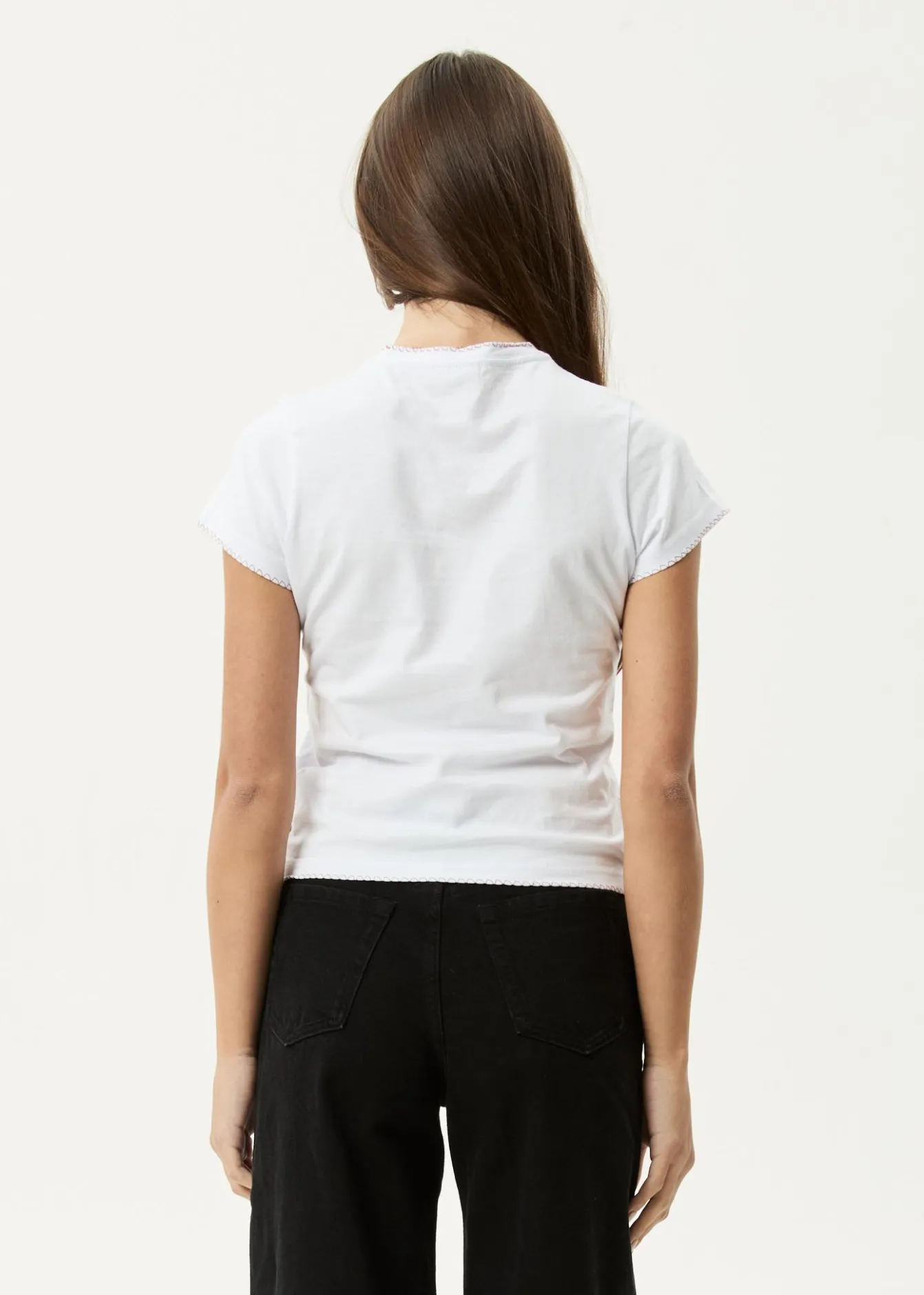 Tees & Shirts<Afends Walking - Baby Tee White