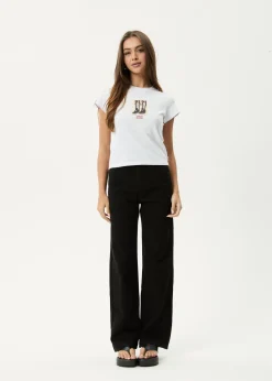 Tees & Shirts<Afends Walking - Baby Tee White