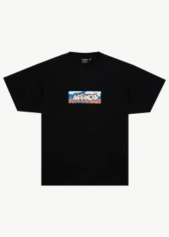 T-Shirts<Afends Wall Flower  - Boxy Tee Black