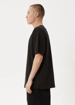 T-Shirts<Afends Wall Flower  - Boxy Tee Black