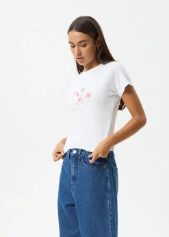 Tees & Shirts<Afends Warrior  - Baby Tee White