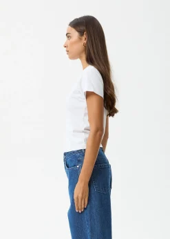 Tees & Shirts<Afends Warrior  - Baby Tee White