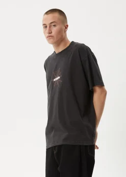 T-Shirts<Afends Webhead - Boxy Tee Stone Black