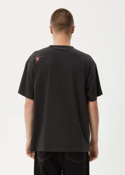 T-Shirts<Afends Webhead - Boxy Tee Stone Black