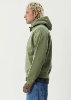 Sweaters & Hoodies<Afends Webhead - Hoodie Oil Green
