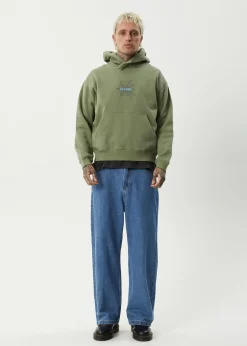 Sweaters & Hoodies<Afends Webhead - Hoodie Oil Green