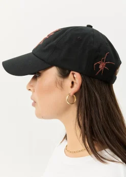 Accessories|Accessories<Afends Webhead  - Six Panel Cap Black