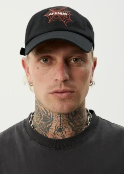 Accessories|Accessories<Afends Webhead  - Six Panel Cap Black