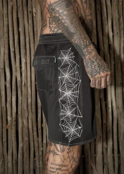 Boardshorts<Afends Webhead  - Surf Related Boardshort 18" Black