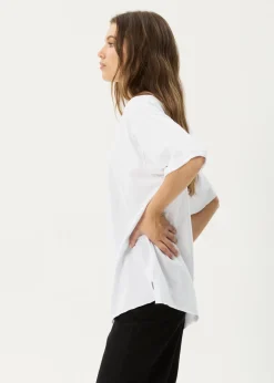 Tees & Shirts<Afends Wildflower - Oversized Tee White