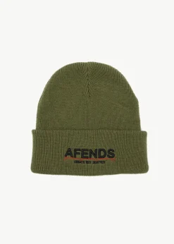 Accessories|Accessories<Afends Wired  - Beanie Oil Green