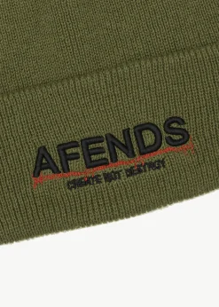 Accessories|Accessories<Afends Wired  - Beanie Oil Green